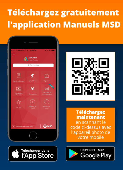 Téléchargez l’application Manuel MSD. 