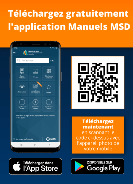 Téléchargez l’application Manuel MSD. 