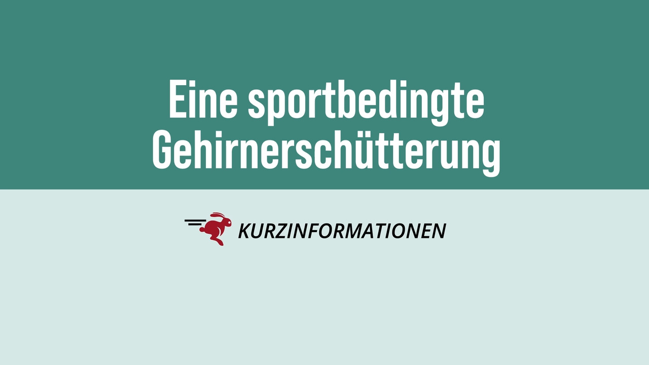 Was ist eine sportbedingte Gehirnerschütterung?